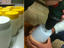 Preparação dos vasos (reutilização de embalagens de plástico de produtos alimentares).